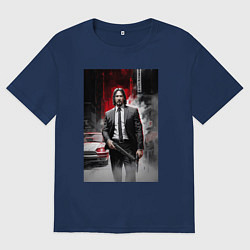 Футболка оверсайз женская Киллер Баба Яга, цвет: тёмно-синий