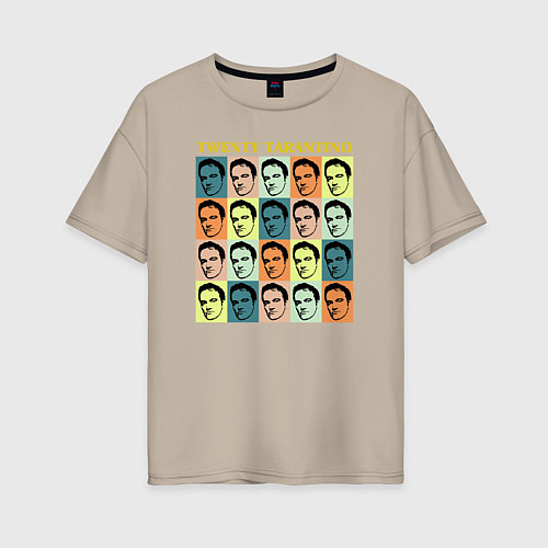 Женская футболка оверсайз Twenty Tarantino / Миндальный – фото 1