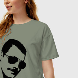 Футболка оверсайз женская Queen head, цвет: авокадо — фото 2