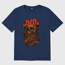 Женская футболка оверсайз Черный саббат