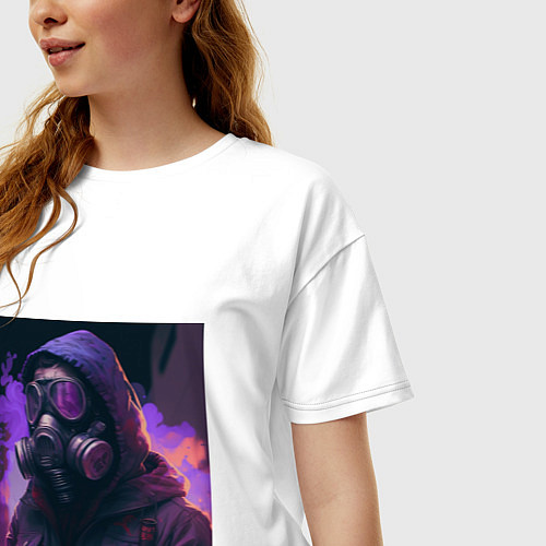 Женская футболка оверсайз Апокалипсис / Белый – фото 3