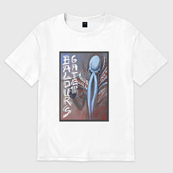 Футболка оверсайз женская Baldurs Gate 3 Иллитид, цвет: белый