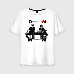 Футболка оверсайз женская Depeche Mode 2023 Memento Mori - Dave & Martin 02, цвет: белый