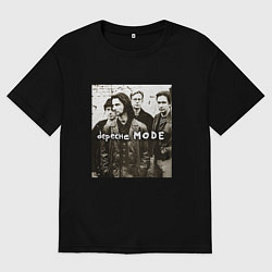 Футболка оверсайз женская Depeche Mode - Devotional Tour Retro 01, цвет: черный