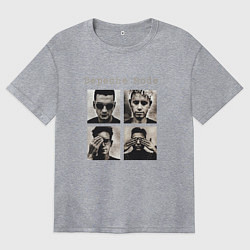 Футболка оверсайз женская Depeche Mode - Violator Live 01, цвет: меланж