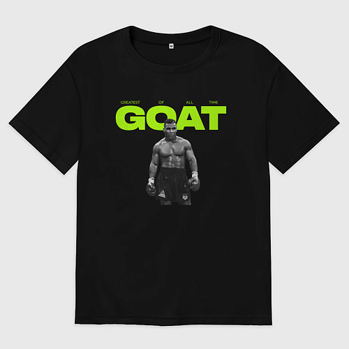 Женская футболка оверсайз Мерч Майка Тайсона / Черный – фото 1