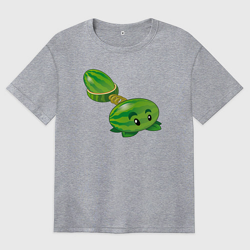 Женская футболка оверсайз Арбузик / Меланж – фото 1