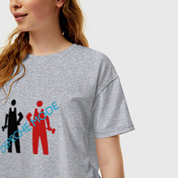 Футболка оверсайз женская Depeche Mode - Get The Balance Right, цвет: меланж — фото 2