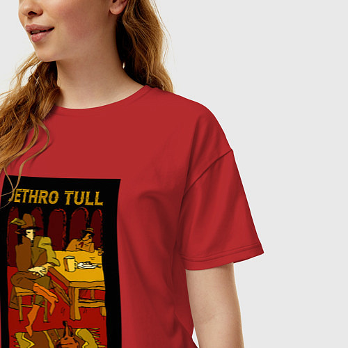 Женская футболка оверсайз Jethro Tull - A Song for Jeffrey / Красный – фото 3