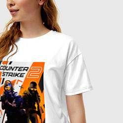 Футболка оверсайз женская КС 2 Азимов, цвет: белый — фото 2