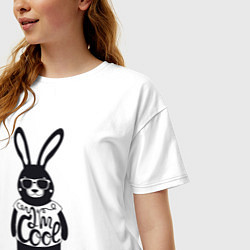 Футболка оверсайз женская Я крутой, цвет: белый — фото 2