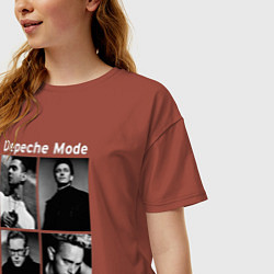 Футболка оверсайз женская Depeche Mode Violator 2, цвет: кирпичный — фото 2