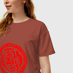 Футболка оверсайз женская Red best of the best, цвет: кирпичный — фото 2