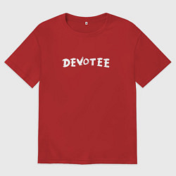 Футболка оверсайз женская Depeche Mode - Devotee Mode, цвет: красный