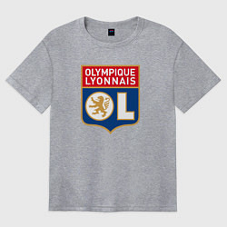 Женская футболка оверсайз Olympique lyonnais fc