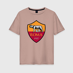 Футболка оверсайз женская Roma sport fc, цвет: пыльно-розовый