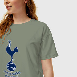 Футболка оверсайз женская Tottenham Hotspur fc sport, цвет: авокадо — фото 2