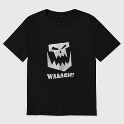 Футболка оверсайз женская Waaagh, цвет: черный