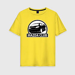 Женская футболка оверсайз Mazda club