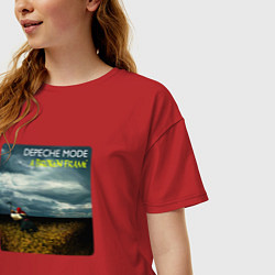Футболка оверсайз женская Depeche Mode - A Broken Frame Album, цвет: красный — фото 2