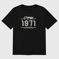 Футболка оверсайз женская Лимитированный выпуск 1971, цвет: черный
