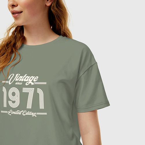 Женская футболка оверсайз Лимитированный выпуск 1971 / Авокадо – фото 3
