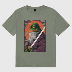 Футболка оверсайз женская Pepe samurai, цвет: авокадо