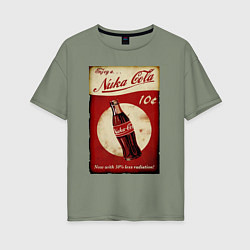 Футболка оверсайз женская Nuka cola price, цвет: авокадо
