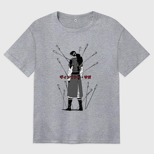 Женская футболка оверсайз Торс / Меланж – фото 1