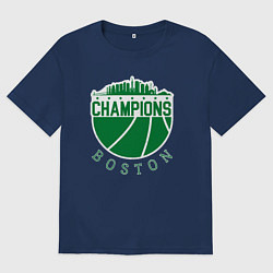 Женская футболка оверсайз Boston champions