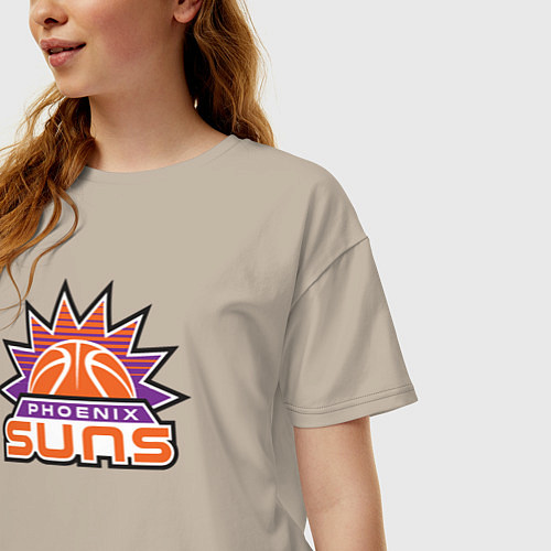 Женская футболка оверсайз Phoenix Suns / Миндальный – фото 3