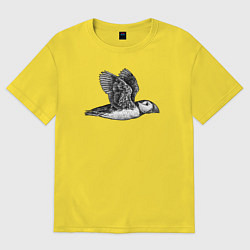 Футболка оверсайз женская Тупик летит, цвет: желтый
