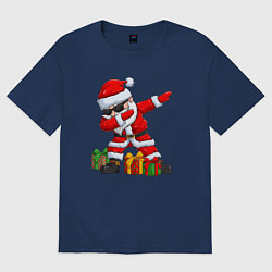 Футболка оверсайз женская Санта дэб, цвет: тёмно-синий