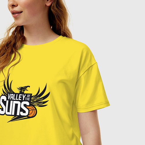 Женская футболка оверсайз Suns valley / Желтый – фото 3