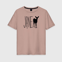 Футболка оверсайз женская Джейн с футболки Макс из Life is Strange, цвет: пыльно-розовый