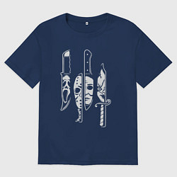 Женская футболка оверсайз Horror killers