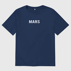 Футболка оверсайз женская Mars 30STM, цвет: тёмно-синий