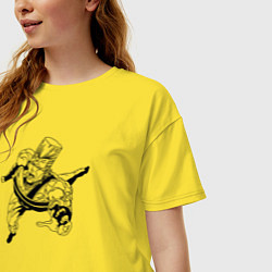 Футболка оверсайз женская Польнареф из ДжоДжо, цвет: желтый — фото 2