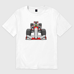 Футболка оверсайз женская Formula 1 McLaren Senna, цвет: белый