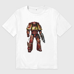 Женская футболка оверсайз Астартес кровавый ангел