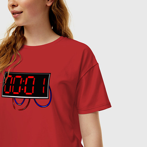Женская футболка оверсайз Мастер по обезвреживанию / Красный – фото 3