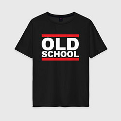 Футболка оверсайз женская Old school - experience, цвет: черный