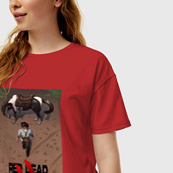 Футболка оверсайз женская Red Dead Redemption II, цвет: красный — фото 2
