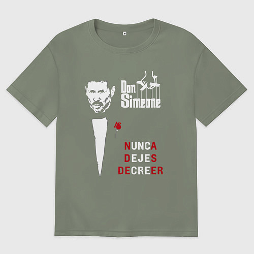 Женская футболка оверсайз Дон Симеоне / Авокадо – фото 1