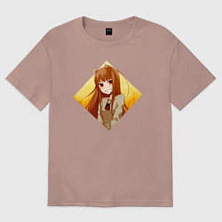 Женская футболка оверсайз Улыбка волчицы