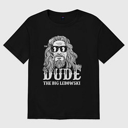 Футболка оверсайз женская Чувак, цвет: черный