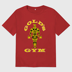 Футболка оверсайз женская Зал голда, цвет: красный