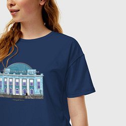 Футболка оверсайз женская Норильский бассейн, цвет: тёмно-синий — фото 2
