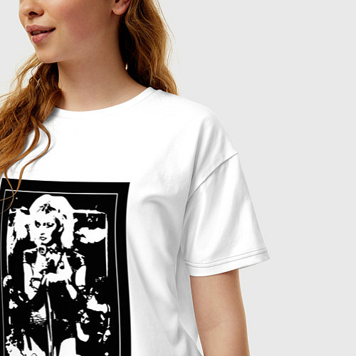 Женская футболка оверсайз Группа Мираж винтажный плакат / Белый – фото 3