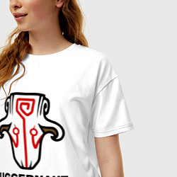 Футболка оверсайз женская Juggernaut Dota 2, цвет: белый — фото 2